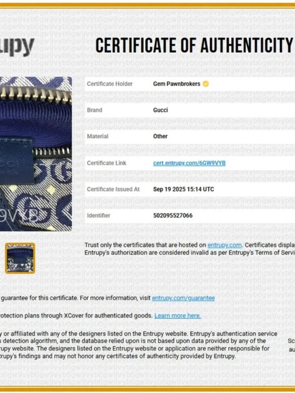 GUCCI Kids Jacquard Logo Patch Belt Bag - Blue